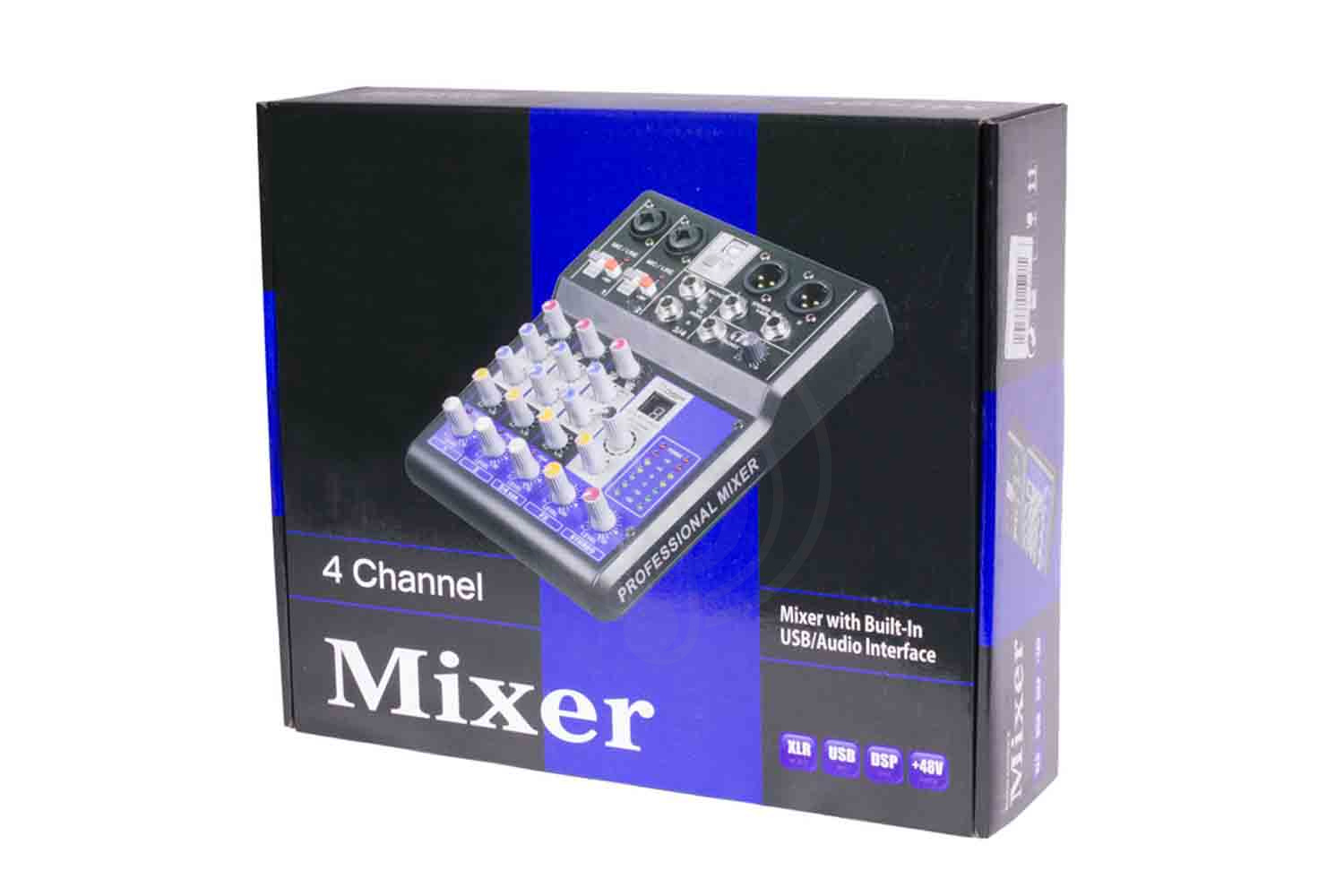 Аналоговый микшер GrandVox MC-04X USB Микшерный пульт аналоговый  - фото 5