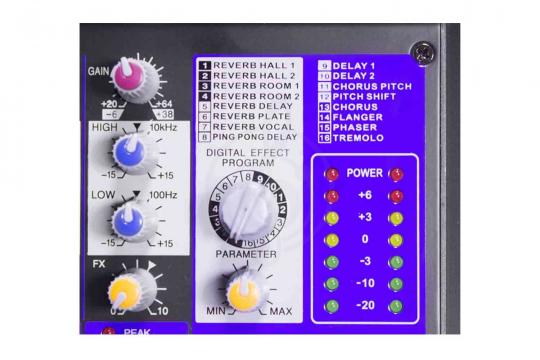 Аналоговый микшер GrandVox MC-04X USB Микшерный пульт аналоговый  - фото 4