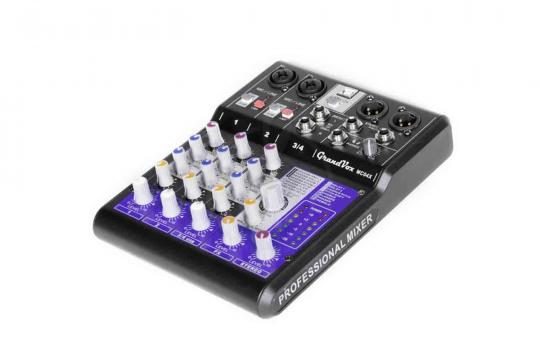 Аналоговый микшер GrandVox MC-04X USB Микшерный пульт аналоговый  - фото 8