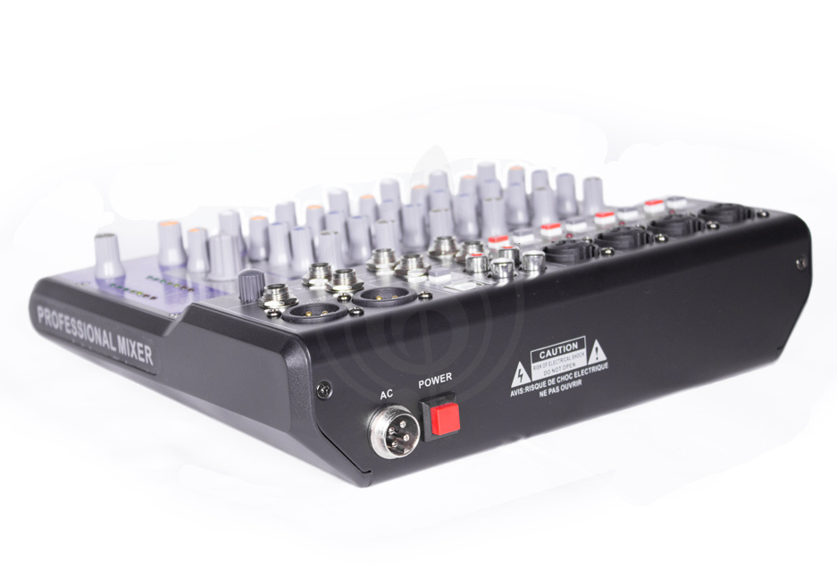 Аналоговый микшер GrandVox MC-08X USB Микшерный пульт аналоговый  - фото 5