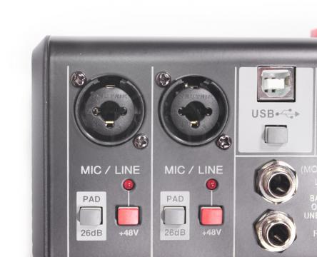 Аналоговый микшер GrandVox MC-08X USB Микшерный пульт аналоговый  - фото 2