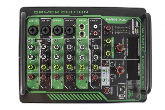 Активный микшер GrandVox MP8X - Активный микшерный пульт с аккумулятором - фото 10