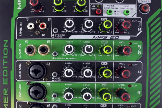 Активный микшер GrandVox MP8X - Активный микшерный пульт с аккумулятором - фото 14