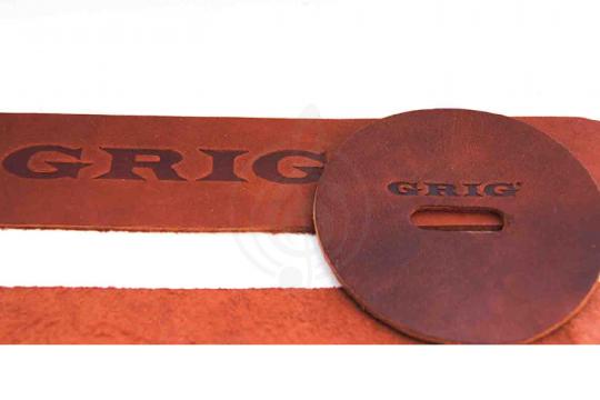 Фурнитура для ударных Grig GRT-2 - Ремни для оркестровых тарелок, кожа, коричневые - фото 3