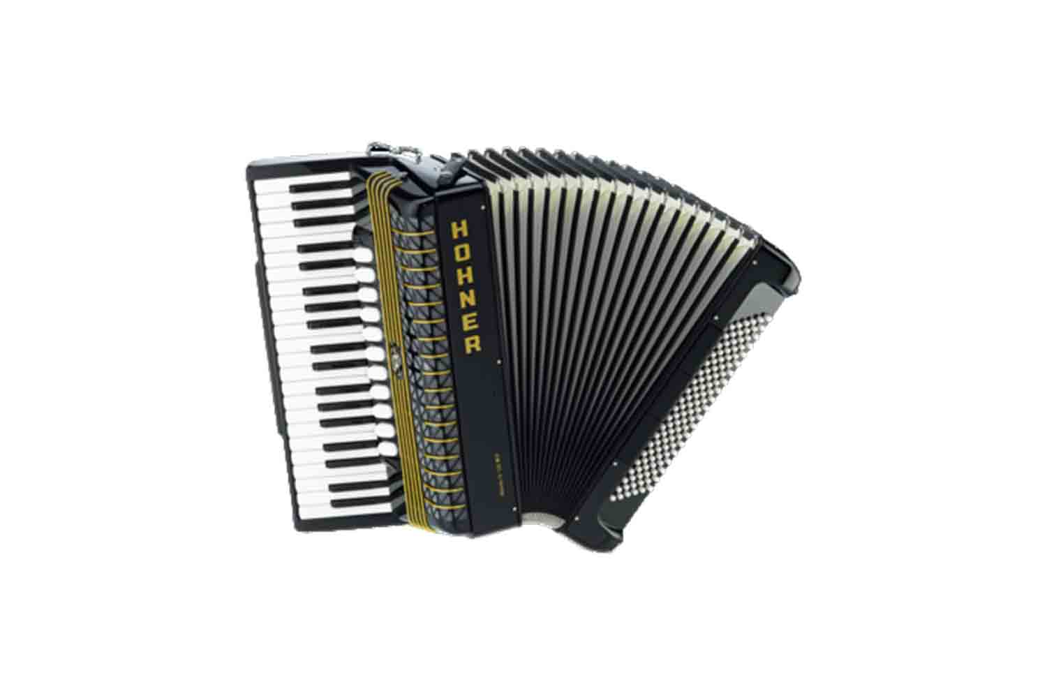 Аккордеон 4/4 Hohner A2086 ATLANTIC IV 120 MP black Аккордеон - фото 1