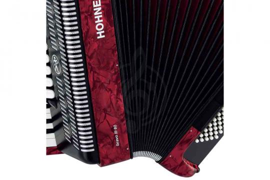 Аккордеон 3/4 Hohner A4043 (A16431) BRAVO III 80 Red Аккордеон - фото 4