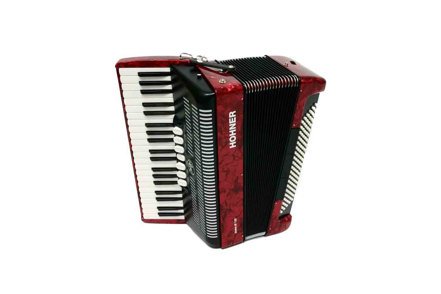 Аккордеон 4/4 Hohner A4083 (A1683)BRAVO III 120 Red Аккордеон - фото 1