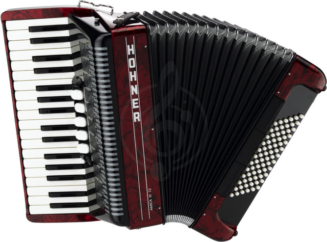 Аккордеон 3/4 Hohner A4363 AMICA III 72 RED Аккордеон Hohner - фото 2