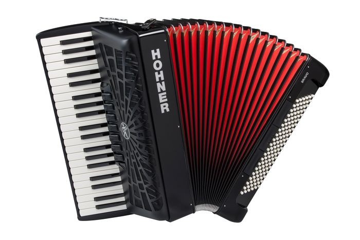 Аккордеон 4/4 HOHNER Bravo III 120 black - Аккордеон 4/4 - фото 1