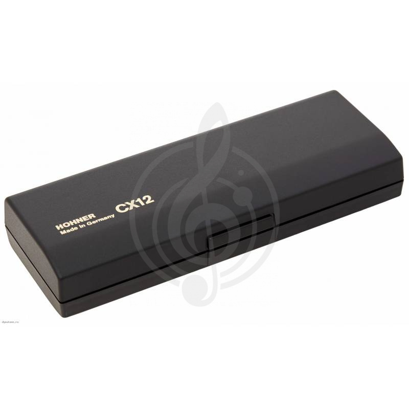 Хроматическая губная гармошка HOHNER CX 12 Black 7545/48 A - Хроматическая губная гармошка - фото 2