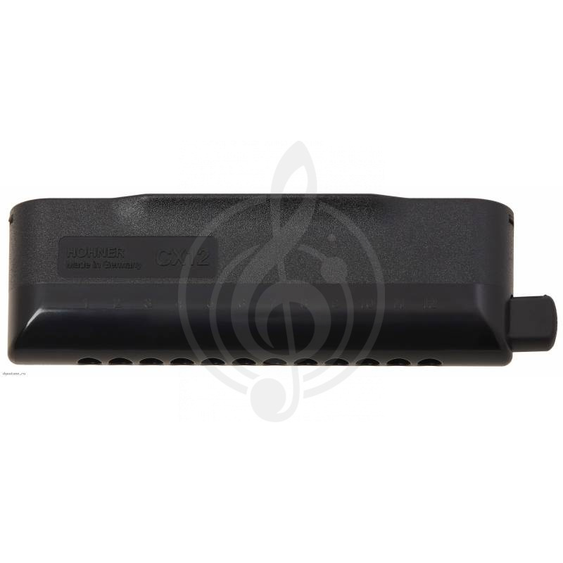 Хроматическая губная гармошка HOHNER CX 12 Black 7545/48 D - Хроматическая губная гармошка - фото 3