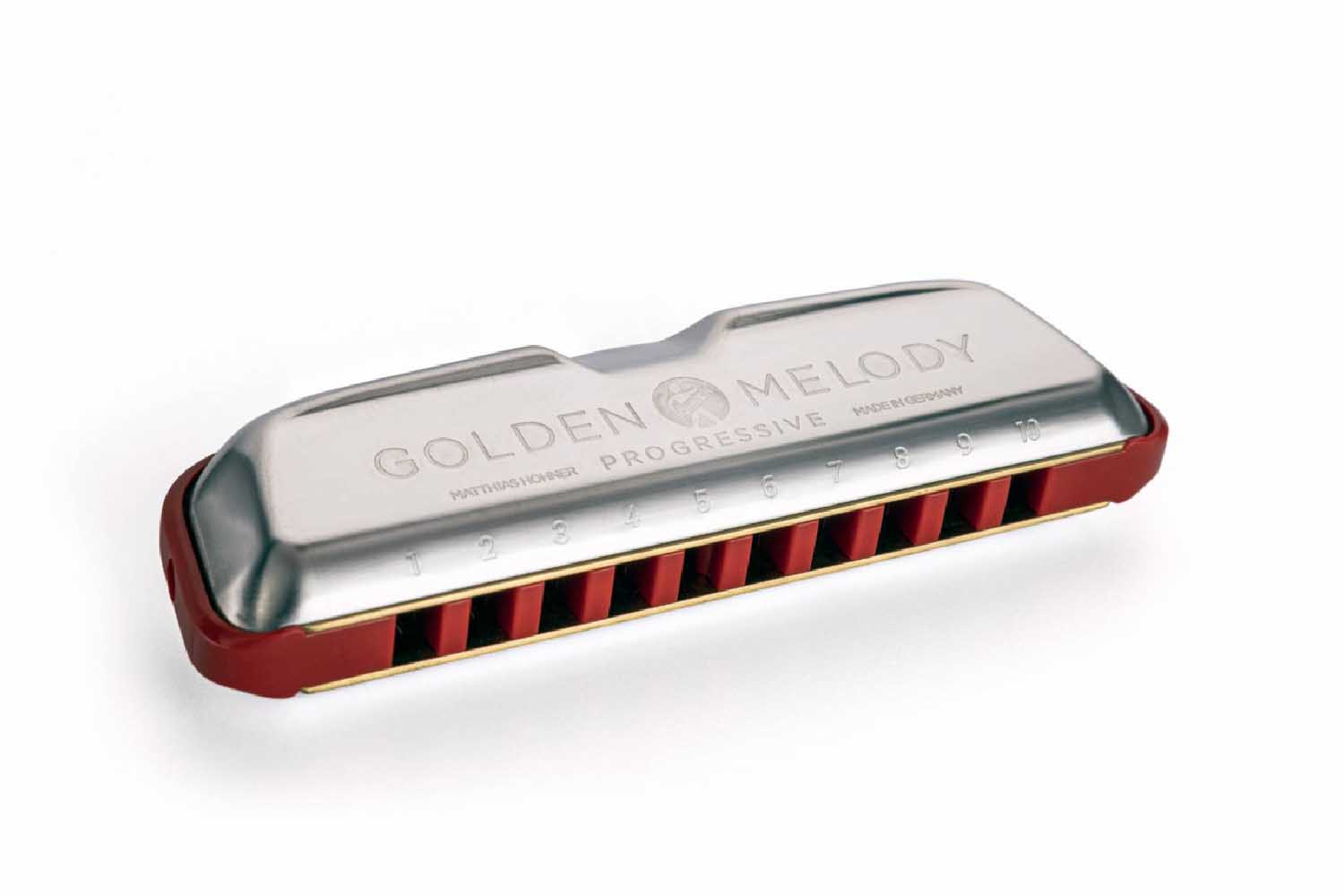 Диатоническая губная гармошка Hohner Golden Melody Progressive C-major (M54401x ) - Диатоническая губная гармошка - фото 1