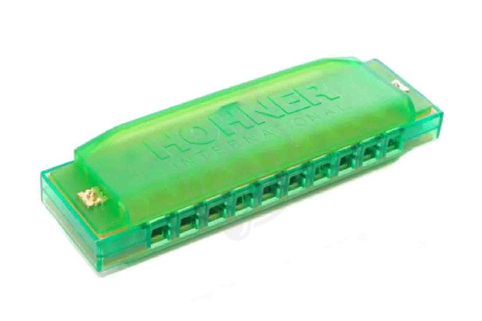 Диатоническая губная гармошка HOHNER Happy Green C - Диатоническая губная гармошка - фото 1