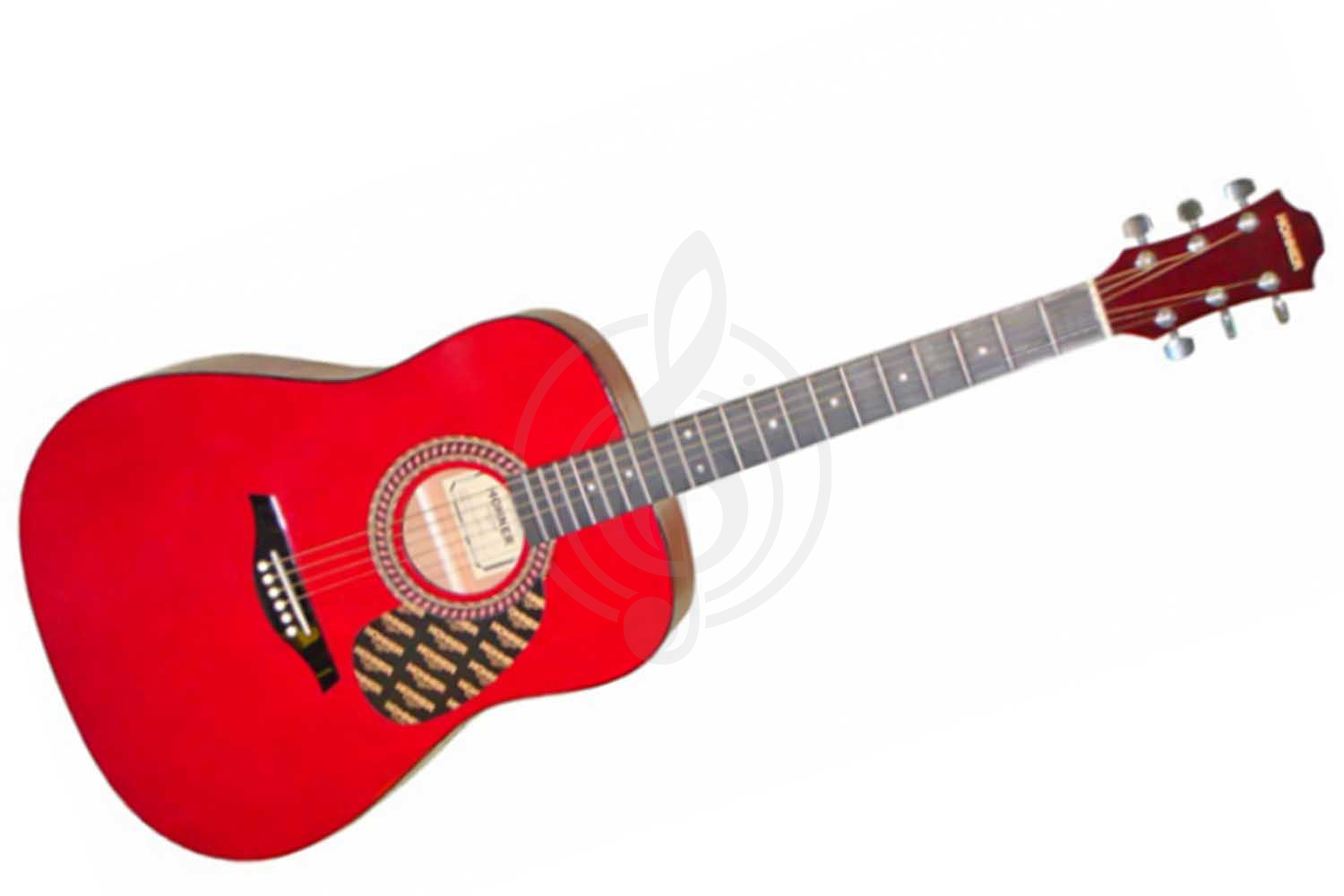 Акустическая гитара Hohner HW220 TWR Гитара акустическая, Цвет - красный - фото 1