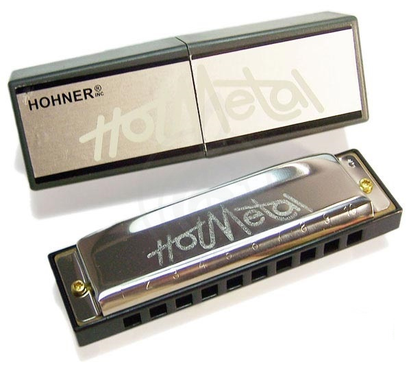 Диатоническая губная гармошка HOHNER M57210x Hot Metal A-major Губная гармошка (+ курс уроков) - фото 2