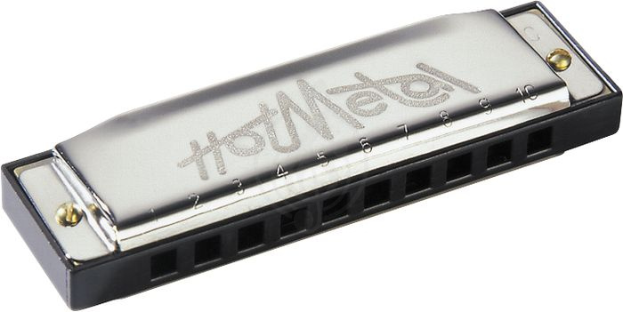 Диатоническая губная гармошка HOHNER M57210x Hot Metal A-major Губная гармошка (+ курс уроков) - фото 3