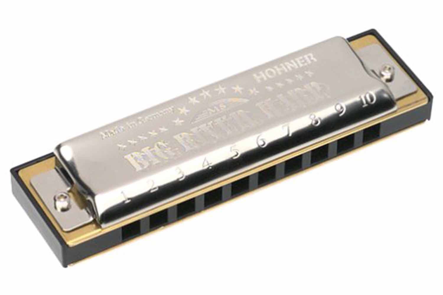 Диатоническая губная гармошка HOHNER M590106 Big River Harp A-major Губная гармошка - фото 1