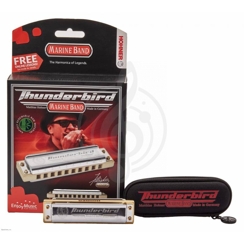 Диатоническая губная гармошка HOHNER Marine Band Thunderbird E low - Губная гармоника диатоническая Хонер - фото 1