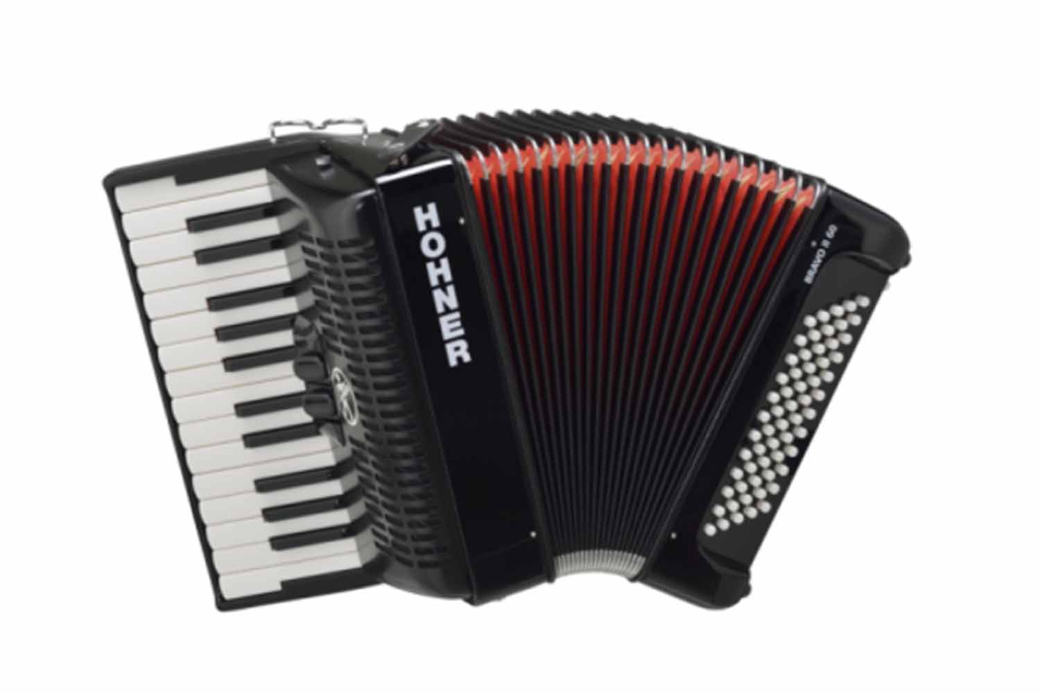 Аккордеон 1/2 HOHNER The New Bravo II 60 black (A16961/A16962) - Аккореон 1/2 - фото 1