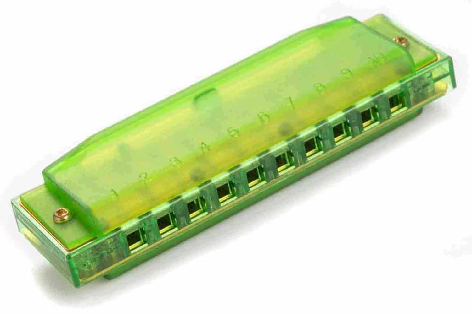 Детская губная гармошка HOHNER Translucent Green M1110G - Детская губная гармошка - фото 1