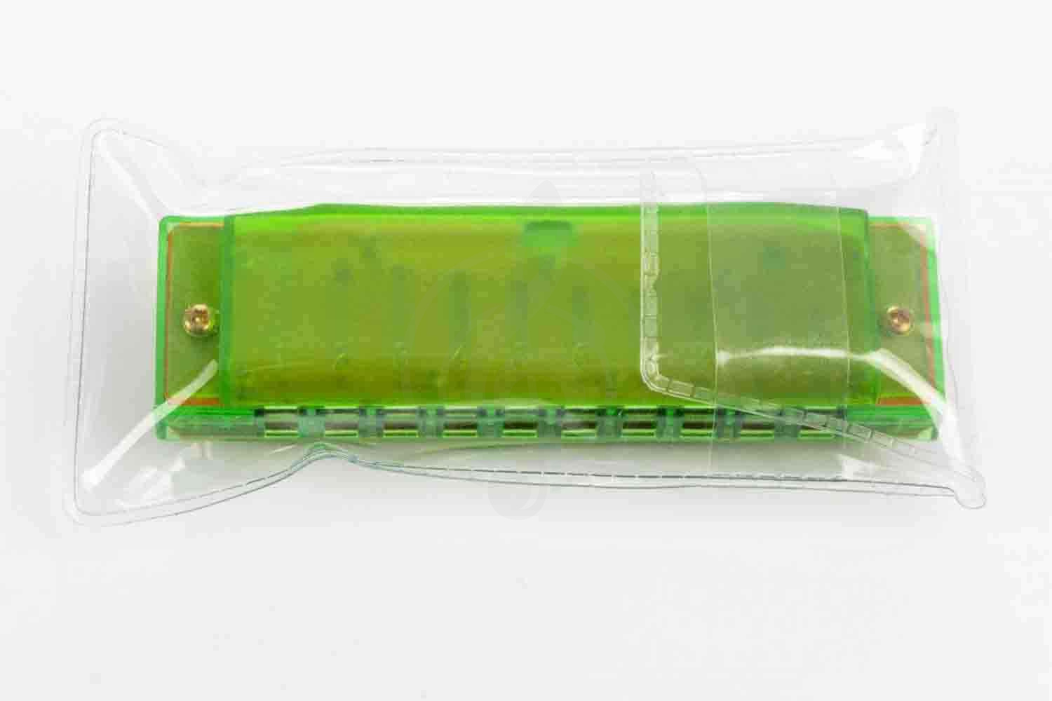 Детская губная гармошка HOHNER Translucent Green M1110G - Детская губная гармошка - фото 2