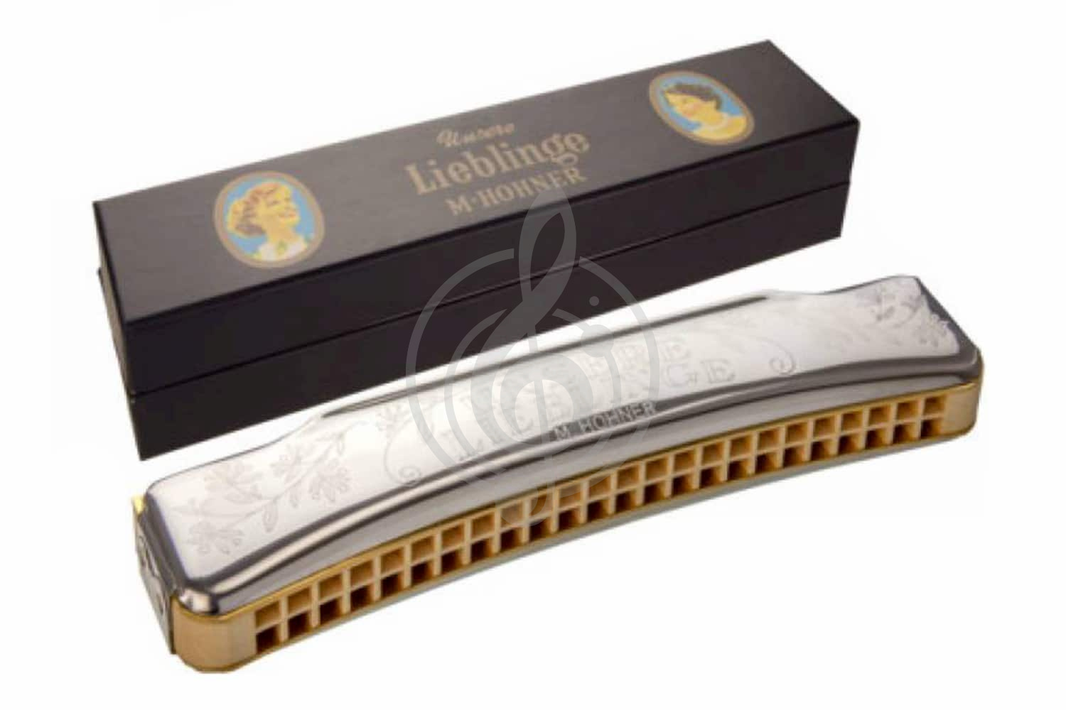 Октавная губная гармошка HOHNER Unsere Lieblinge 48 C - Октавная губная гармошка - фото 1