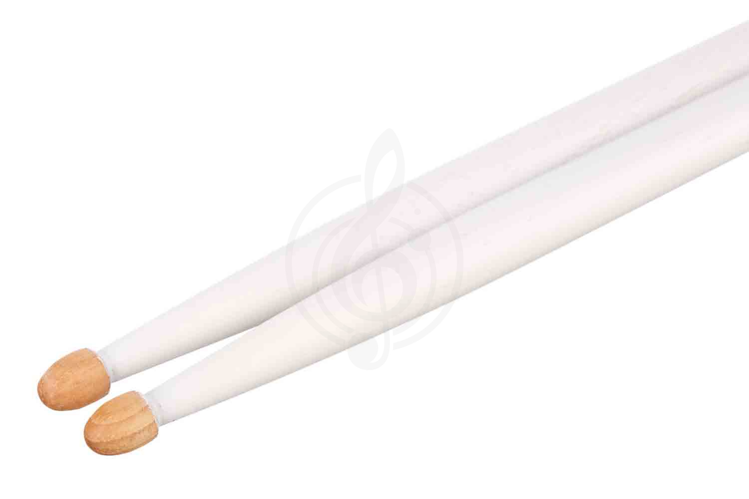 Барабанные палочки HUN 10103004 Colored Series QI 5A WHITE - Барабанные палочки, орех гикори, белые - фото 3