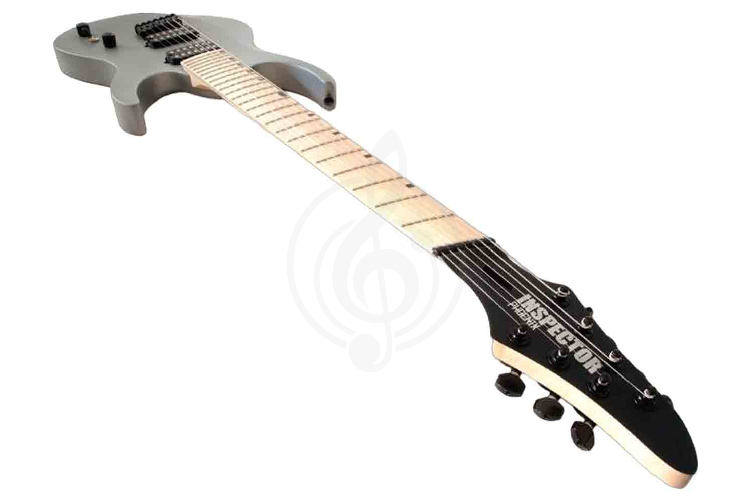 Электрогитара Superstrat Inspector Phoenix-7-multiscale-grey - Электрогитара 7-струнная мультимензурная, серая - фото 6