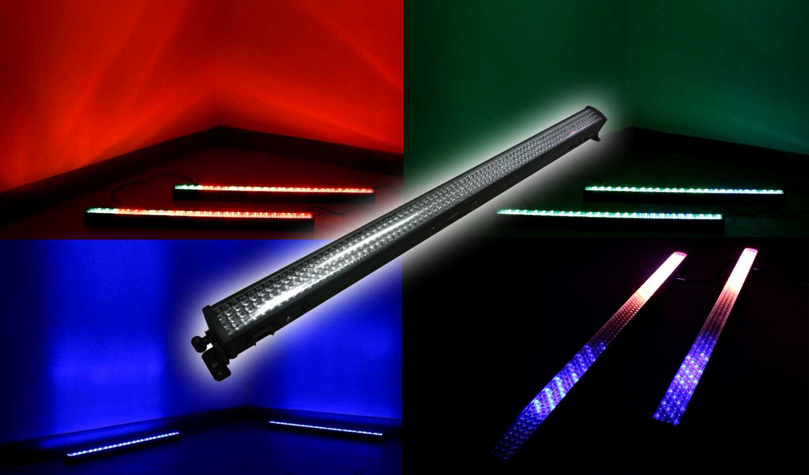 Заливной светильник (LED wash) Involight LED BAR308 - светодиодная панель, светодиодов: 320 шт. RGB, 8 секций, DMX-512, звук.актив - фото 1