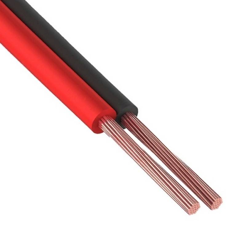 Акустический кабель Invotone IPC1760RN - Акустический кабель, плоский. Цвет красно-черный - фото 1