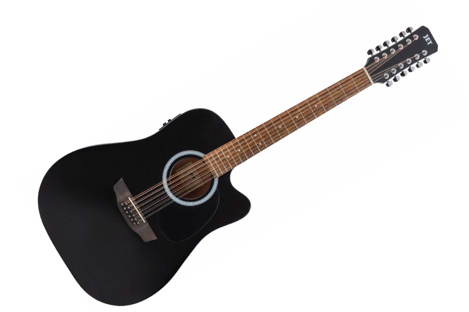 Электроакустическая гитара JET JDEC-255/12 BKS - Гитара электроакустическая - фото 1