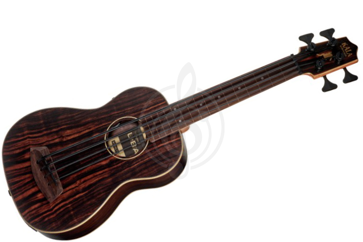 Укулеле бас Kala U-Bass Striped Ebony FL 4 - Бас укулеле - фото 1