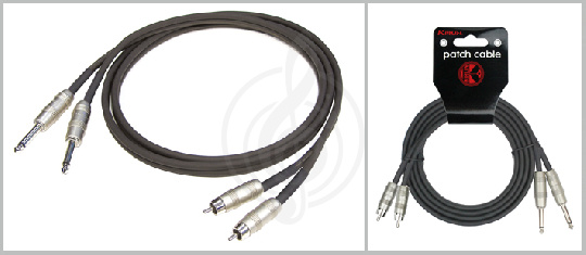 Межблочный кабель Kirlin AP-403PR-3 Кабель, 2 RCA - 2 Jack, 3м - фото 1