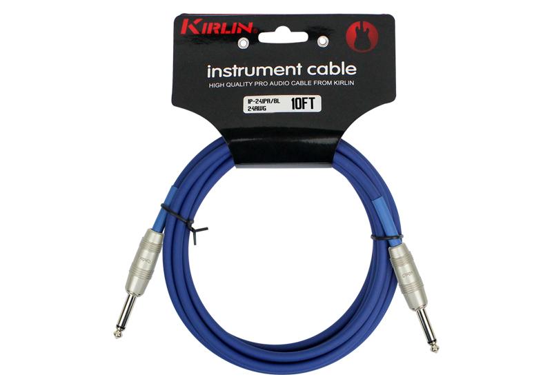 Гитарный кабель Kirlin IP-241PR-3M/BL 24 AWG -  Инструментальный кабель 3м - фото 1