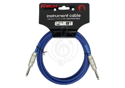 Гитарный кабель Kirlin IP-241PR-3M/BL 24 AWG -  Инструментальный кабель 3м - фото 1
