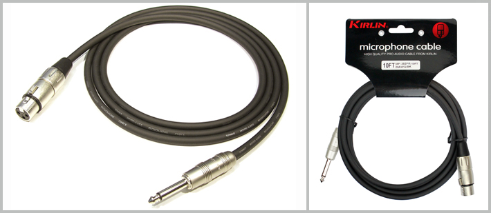 XLR-Jack микрофонный кабель Kirlin MP-482-1 Кабель микр XLR-F<=>Jack mono - фото 1