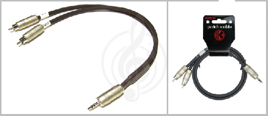 Y-кабель Kirlin Y-364-PR-3 Кабель, 1 mini Jack - 2 RCA, 3м - фото 1