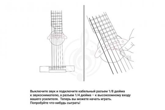 Звукосниматель для акустической гитары KNA SP-1 - Звукосниматель для акустической гитары - фото 3