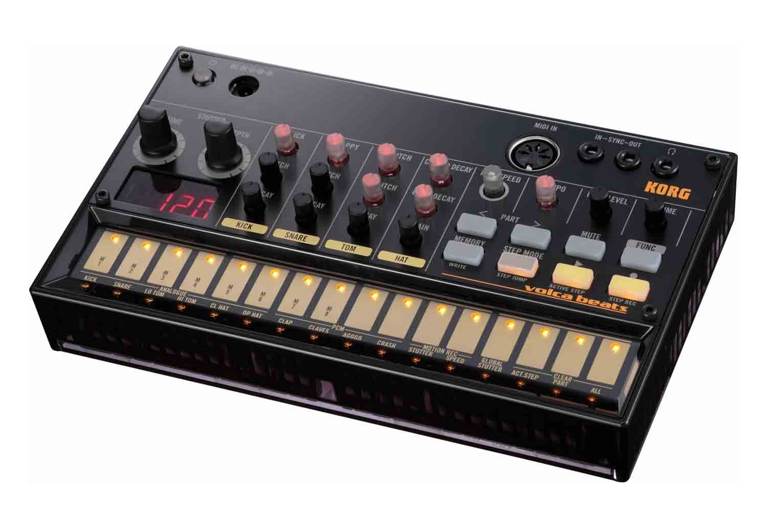 Драм-машина KORG volca beats - Аналоговая драм-машина - фото 1