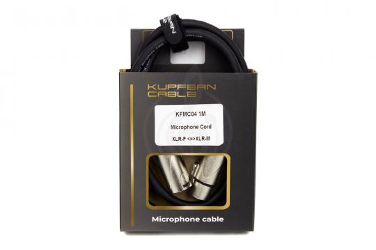 Инструментальный кабель KUPFERN KFMC04 1M- Шнур микрофонный XLR мама-XLR папа - фото 3
