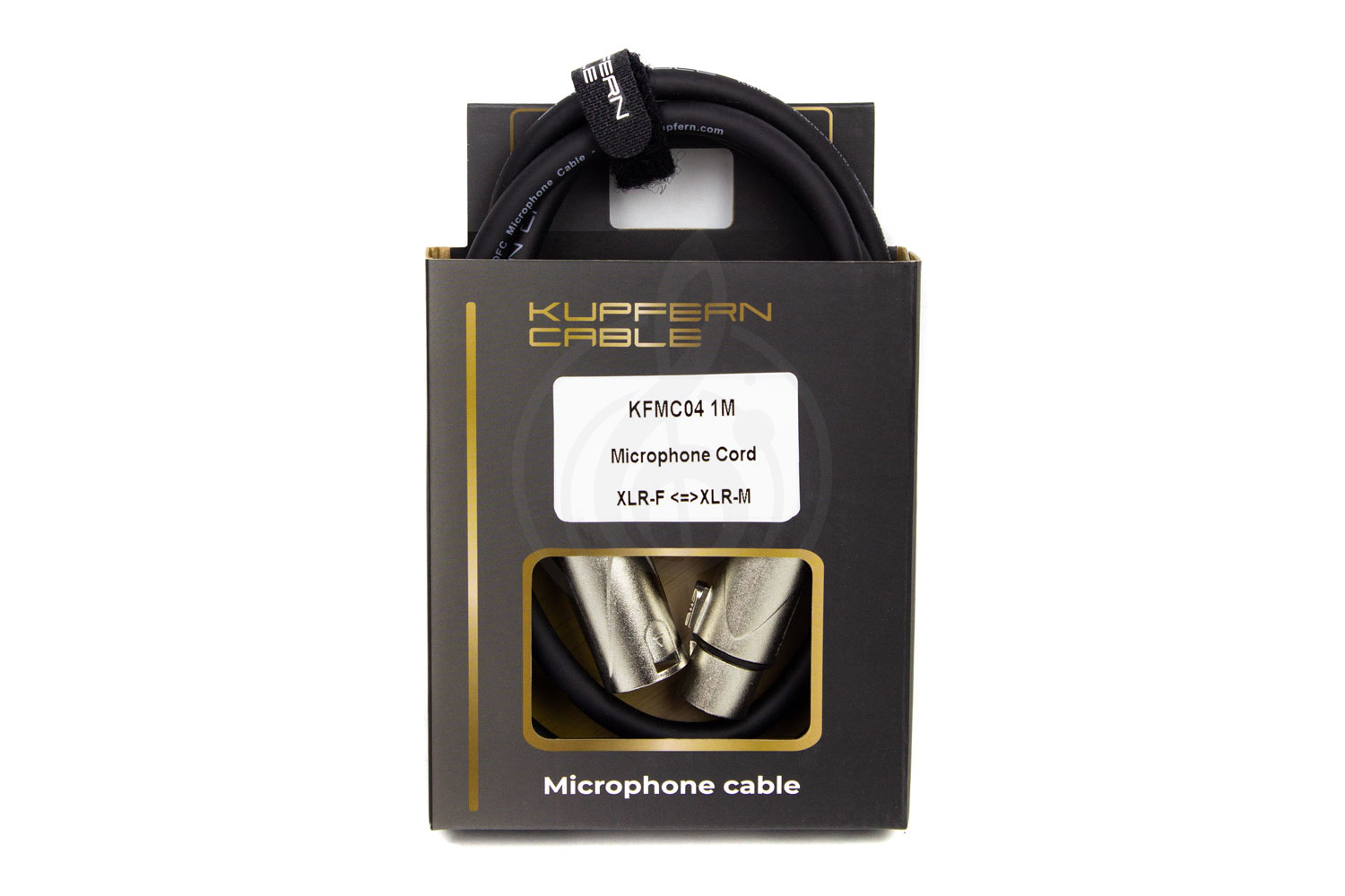 Инструментальный кабель KUPFERN KFMC04 1M- Шнур микрофонный XLR мама-XLR папа - фото 3