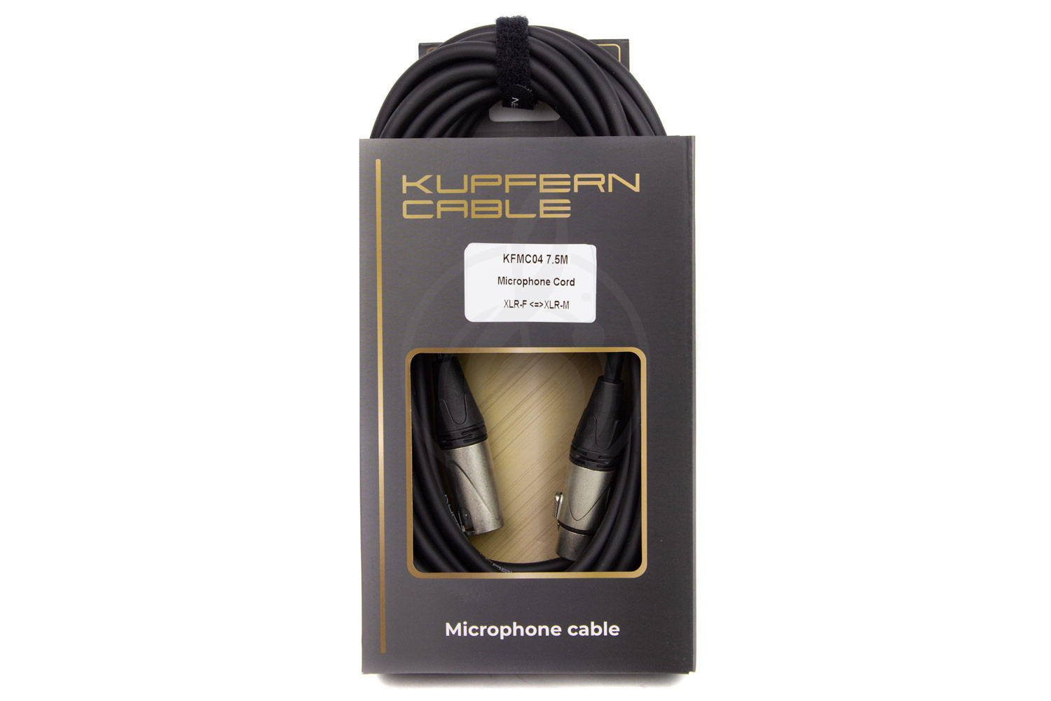 XLR-XLR микрофонный кабель KUPFERN KFMC04 7.5M - Шнур микрофонный XLR мама-XLR папа - фото 3