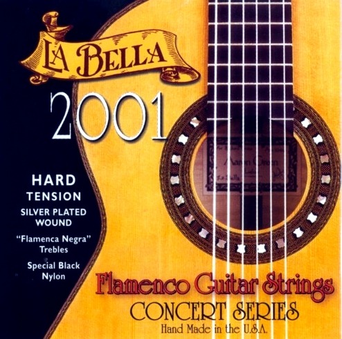 Струны для классической гитары La Bella 2001 Flamenco Hard Tension, 30-42 - фото 1