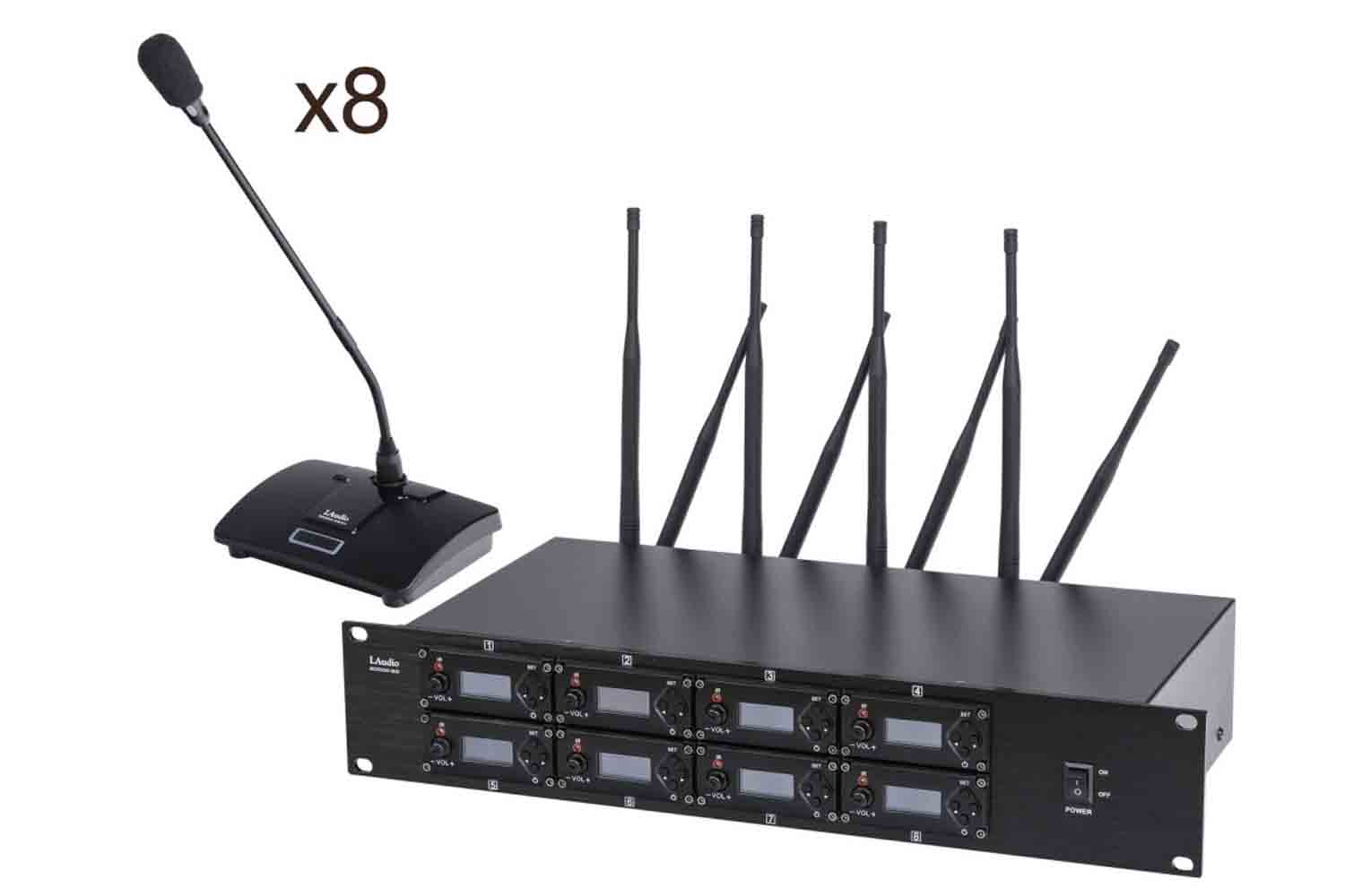 Беспроводная конференц-система LAudio 8000C-8D - Беспроводная конференц-система - фото 1