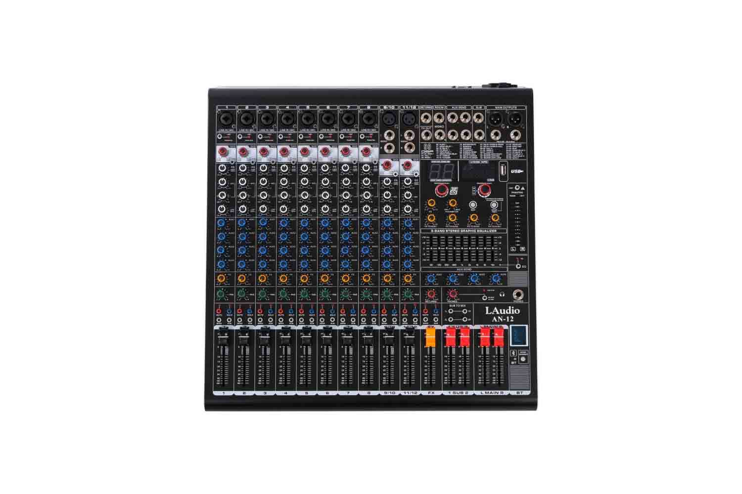 Аналоговый микшер LAudio AN-12 - Микшерный пульт, 12 каналов - фото 1