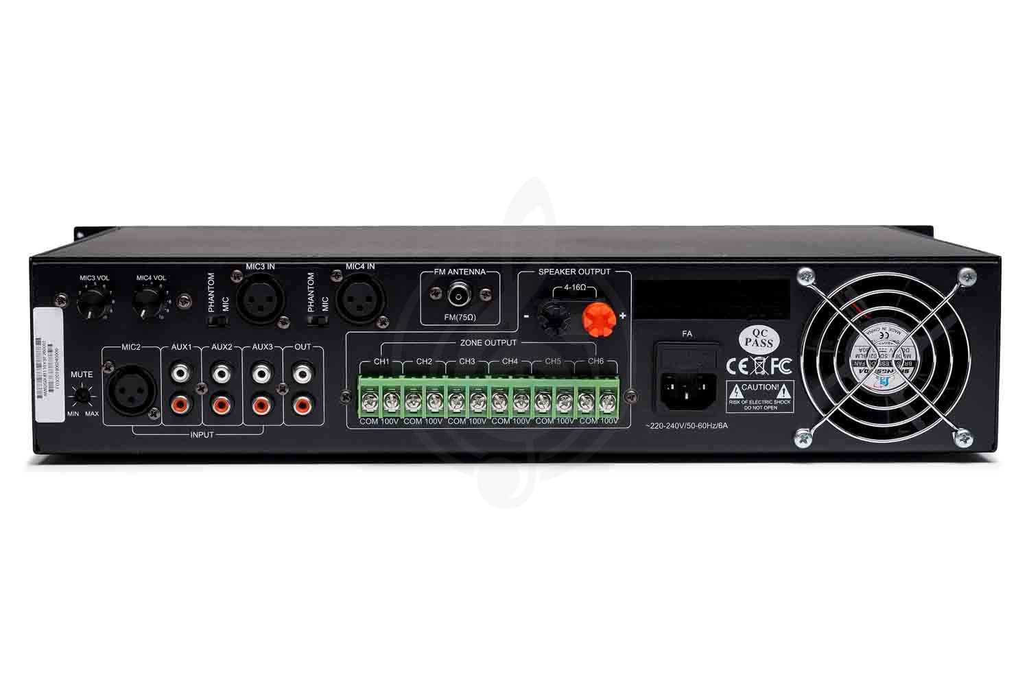 Радиоузел LAudio LAM6250UB - Усилитель мощности трансляционный - фото 5