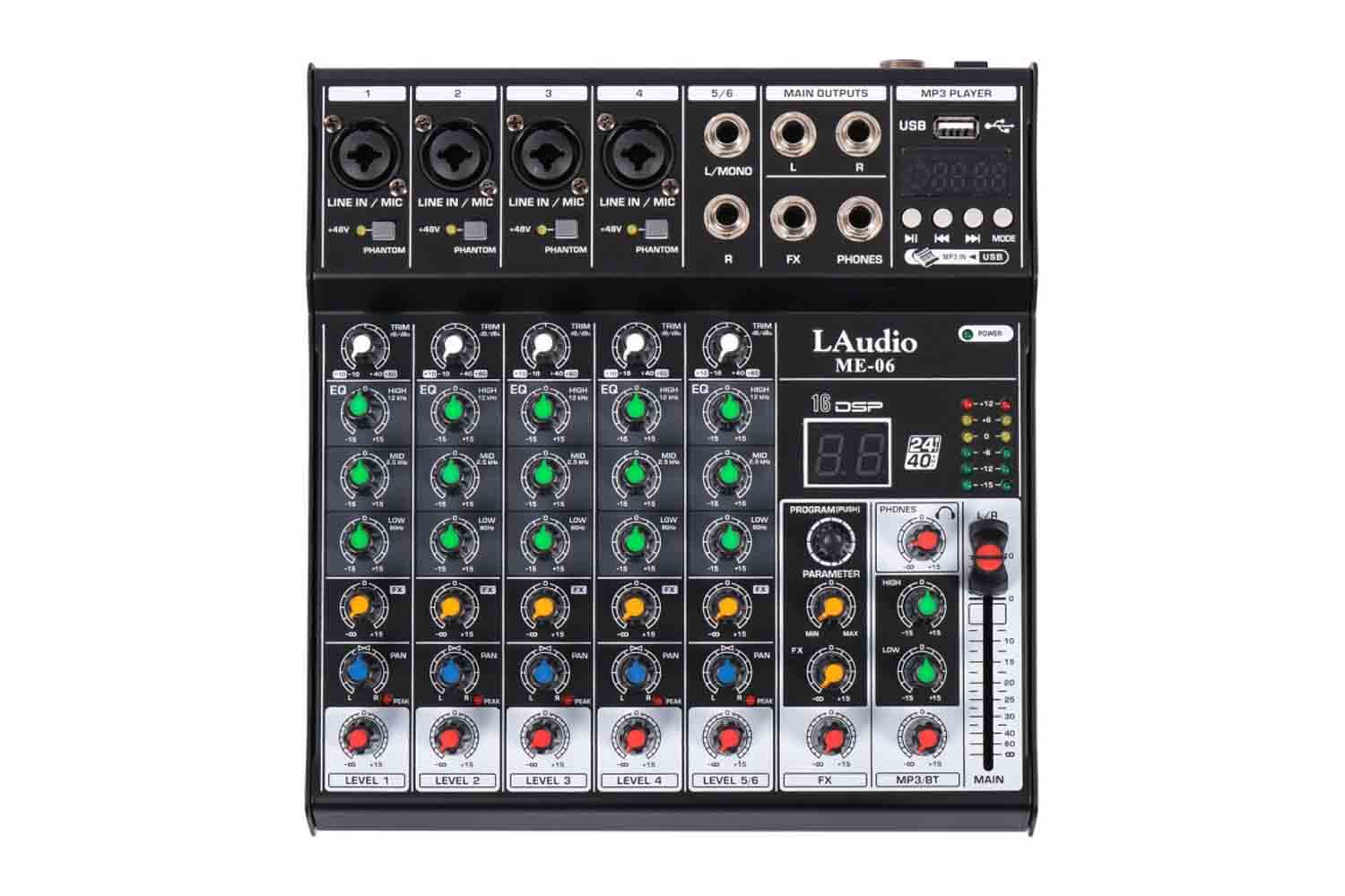 Аналоговый микшер LAudio ME-06 - Микшерный пульт - фото 1