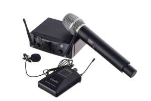 Изображение LAudio PRO2-MP - Двухканальная радиосистема с ручным передатчиком и петличкой