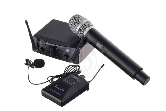 Радиосистема с ручным передатчиком LAudio PRO2-MP - Двухканальная радиосистема с ручным передатчиком и петличкой - фото 1
