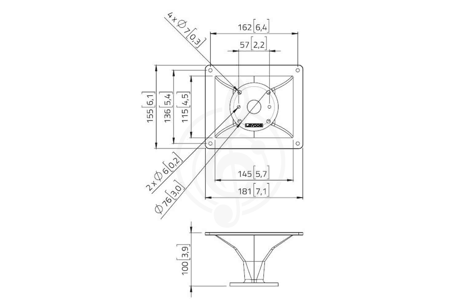 ВЧ драйвер Lavoce HD1004 - Рупор ВЧ драйвера - фото 2